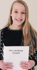 Pro-life essay contest winners